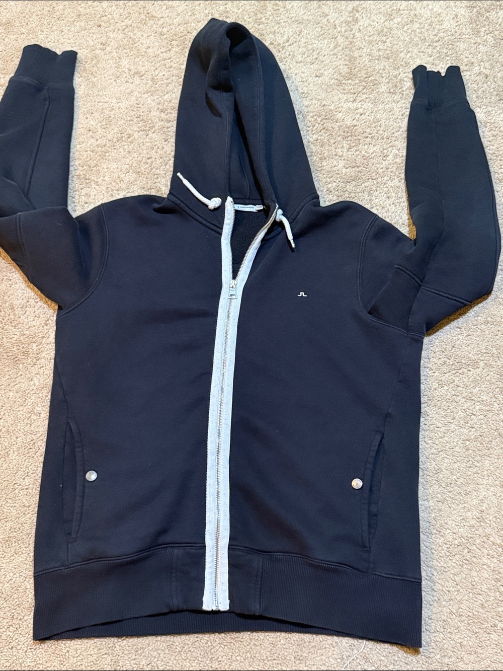 J.lindeberg Karson crest hit Full zip Hoodie